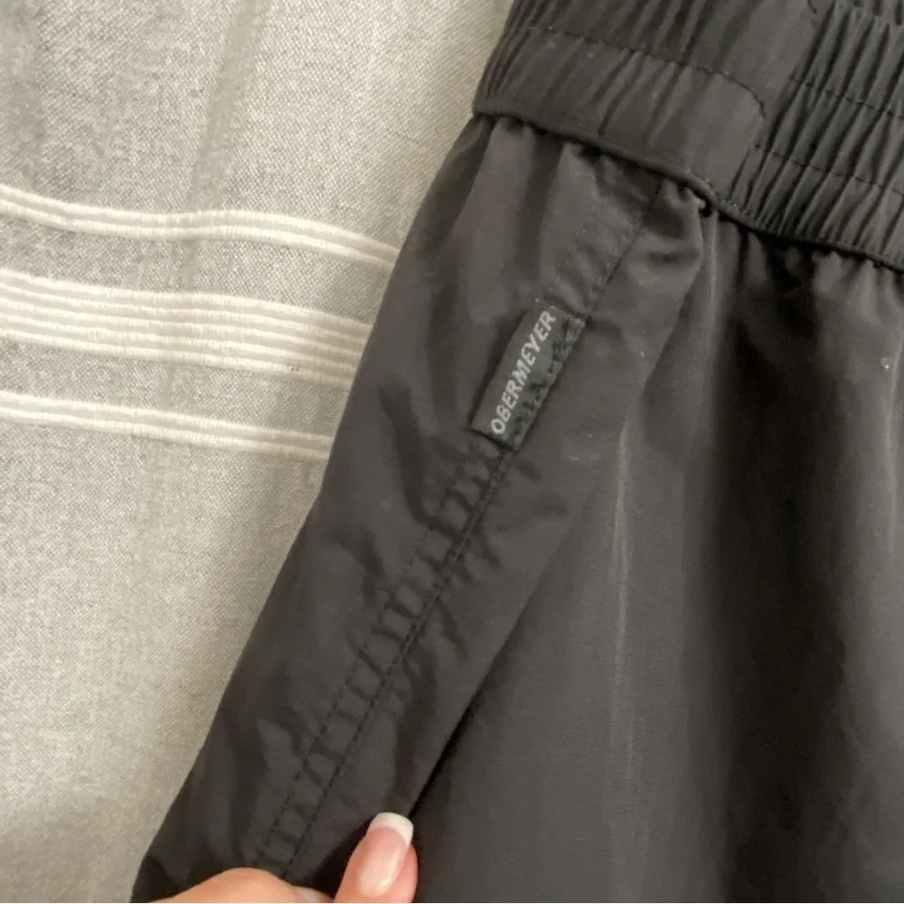OBERMEYER / Black Lined Ski Snowboarding Pants Size 2XL Short